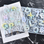 Alphanumeric Silicone Key Ring Bracelet Necklace Pendant Making Mold, 60-199, 50-460-D