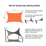 Outdoor Garden Sunshade Sail Waterproof Anti-UV Canopy, Size: 2m x 2.5m, 2m x 2.5m