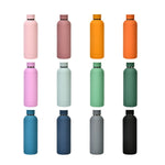 Stainless Steel Outdoor Matte Water Bottle Portable Sports Water Cup Rubber Paint Insulation Cup, Moss Green, Light Pink, Smoky Pink, Cinnabar Orange, Green White, Khaki, Ink Black, Lake Blue, Gray Green, Lilac Purple, Indigo, Gray