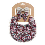 Baby Linen Cotton Printed Double-sided Saliva Towel Headband Set, DP021-1, DP021-2, DP021-3, DP021-4, DP021-5, DP021-6, DP021-7, DP021-13, DP021-9, DP021-10, DP021-11, DP021-12