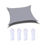 Outdoor Garden Sunshade Sail Waterproof Anti-UV Canopy, Size: 4m x 4m, 4m x 4m