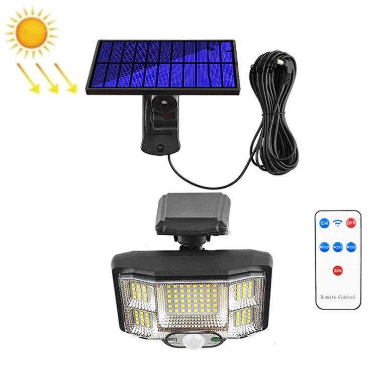 TG-TY085 Solar Outdoor Human Body Induction Wall Light Household Garden Waterproof Street Light wIth Remote Control, Spec:, 96 LED Integrated, 96 COB Integrated, 96 LED Separated, 96 COB Separated, 168 LED  Integrated, 168 COB  Integrated