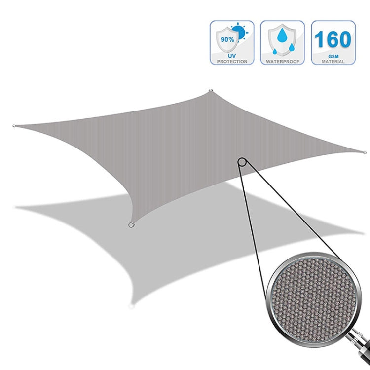 Triangle Outdoor Garden Sunshade Sail Waterproof Anti-UV Canopy, Size: 4m x 4m x 4m, 4m x 4m x 4m