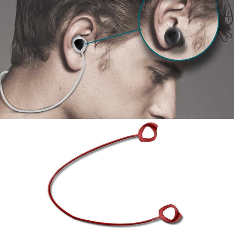 3 PCS Bluetooth Headphone Sports Silicone Anti-Lost Rope For Samsung GALAXLBuds 1 / 2, Black, White, Red, Blue