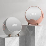 Mini Desktop Multi-Function Smart Wireless Charging Bluetooth Speaker with Alarm Clock & Phone Holder Function