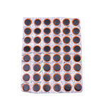 48pcs /Sheet Car Vacuum Tire Film Bicycle Motorcycle Tire Repair Film, Style:, Round, Square