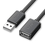 Jasoz USB Male to Female Oxygen-Free Copper Core Extension Data Cable, Colour: Black 0.5m, Black 0.5m, Black 1m, Black 1.5m, Black 2m, Black 3m, Black 5m, Dark Blue 0.5m, Dark Blue 2m, Dark Blue 3m, Dark Blue 5m, Black 8m, Black 10m