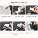 FY-J109 Toilet Cover Handle Home No Dirty Hand Toilet Lift Lid Tool, Red Wine, Transparent, Dark Green