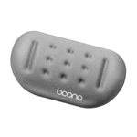 Baona Silicone Memory Cotton Wrist Pad Massage Hole Keyboard Mouse Pad, Style:, Mouse Pad (Blue), Mouse Pad (Gray), Mouse Pad (Black), Mouse Pad (Pink), Medium Keyboard Rest (Blue), Medium Keyboard Rest (Gray), Medium Keyboard Rest (Black)             ...