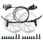 Meroca M800 Bicycle Brake Mountain Bike Universal Bilateral Brake Oil Pressure Disc Brake, Style:, 1 Pair Oil Brakes, 1 Pair Oil Brakes + 1 Pair Disc Brakes, Right Front 800mm, Left Back 1400mm, Right Front 800mm + Disc Brake                           ...