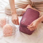 Travel Waterproof Storage Bag Underwear Storage Finishing Bag, Black, Gray, Violet, Wine Red, Sky Blue, Navy