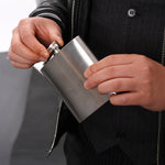 Portable Stainless Steel Hip Flask Set With Wine Glass Funnel, 7OZ Yellow Grunge, 7OZ Gray Grunge, 7OZ Jack Yellow Grunge, 7OZ Jack Gray Grunge, 7OZ Jack Black Core