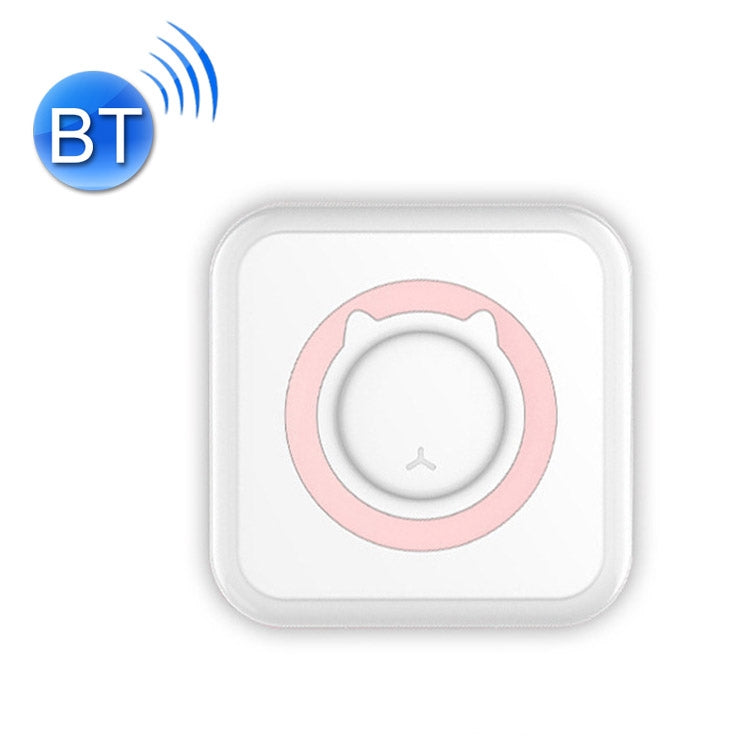 Convenient Pocket Mini Printer Student Wrong Question Thermal Bluetooth Mobile Phone Photo Data Note Printer, Blue, Pink