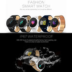 Q8 OLED color screen smart watches showcasing various styles, IP67 waterproof smart watch for fitness tracking.