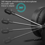 Smailwolf AK3 Headset Game Headphones Wired Luminous Desktop Computer Headset, Style:, 3.5mm Double Plug Black, USB Single-plug Black