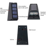 2 PCS N771 Solar Wall Light Up And Down Lights Outdoor Wall Lights Garden Light, Colorful Light, Warm+White Light