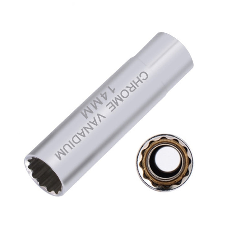 Car Spark Plug Sleeve Wrench Thin Flames Disassembly Tool, Specification:, 14mm (Shrapnel), 14mm (Magnetic), 16mm (Magnetic)