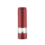 BY800 Electric Black Pepper Grinder Charge-Type Pepper Sea Salt Seasoning Grinder, Black, White, Agate Red, Emerald