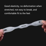 SEBS Material Big Feet Hallux Valgus Corrector Soft and Comfortable Correction Belt, 1 Pair SEBS White