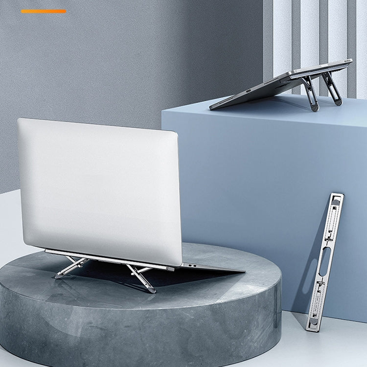 Oatsbasf K01 Adjustable Desktop Heightening Base Aluminum Alloy Radiator Folding Laptop Stand