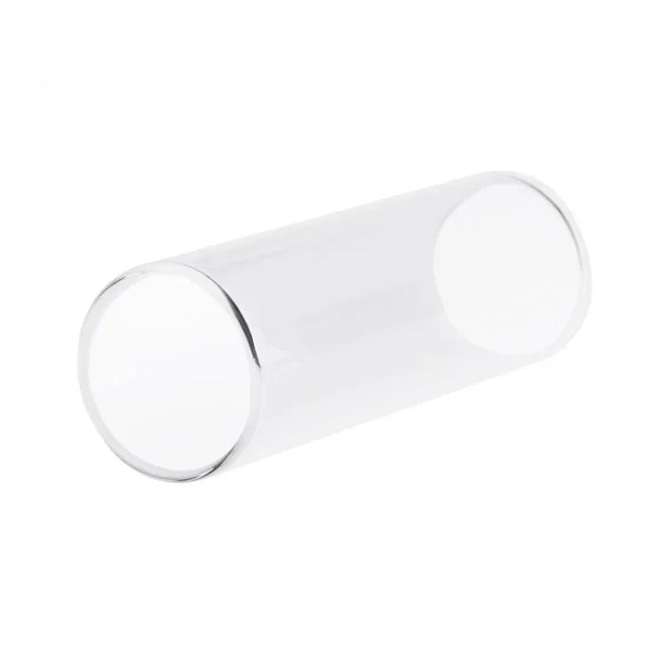 M02219 4 in 1 Plexiglass Slid Bar + Stainless Steel Slid Bar + Celluloid Guitar Finger Pick + Plastic Box Set, Plexiglass Slid Bar