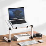 Oatsbasf Folding Computer Desk Laptop Stand Foldable Lifting Heightening Storage Portable Rack,Style:, L01 Black, L02 White, L02  Black