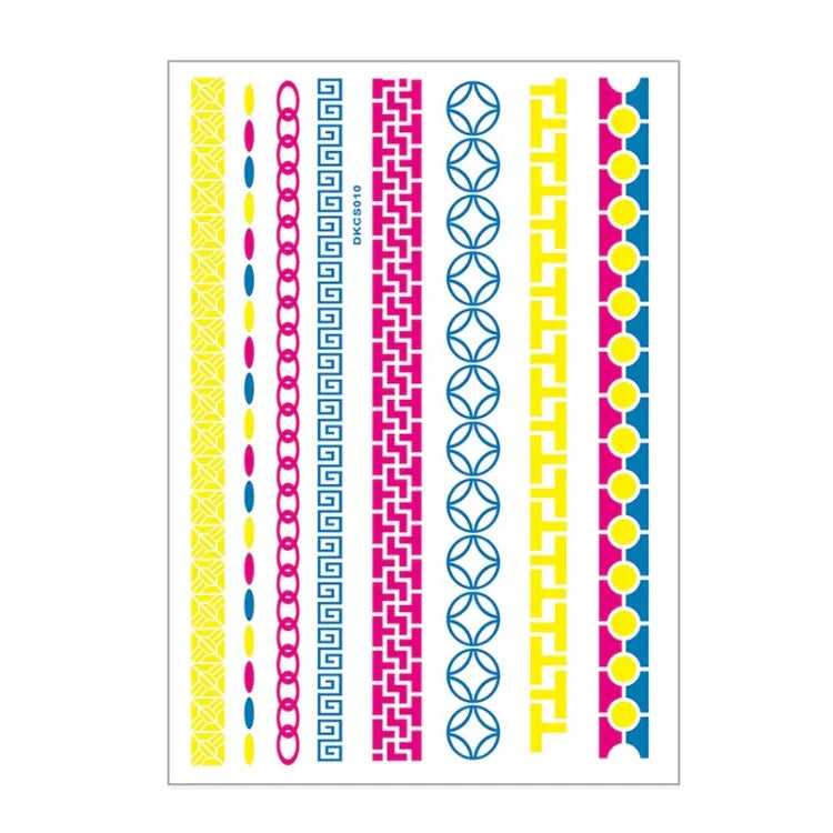 10 PCS Fluorescent Flower Arm Tattoo Sticker Face Sticker Waterproof Feather Tattoo Arm Tattoo Sticker, DKCS010, DKCS017, DKCS019, DKCS022, DKCS025, DKCS028, DKCS032, DKCS033, DKCS034, DKCS036, DKCS037, DKCS042