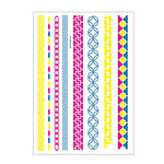 10 PCS Fluorescent Flower Arm Tattoo Sticker Face Sticker Waterproof Feather Tattoo Arm Tattoo Sticker, DKCS010, DKCS017, DKCS019, DKCS022, DKCS025, DKCS028, DKCS032, DKCS033, DKCS034, DKCS036, DKCS037, DKCS042
