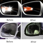2pcs /Set Rainproof Anti-Fog And Anti-Reflective Film For Car Rearview Mirror, Round 80mm, Round 95mm, Round 100mm, Ellipse 100X145mm, Ellipse 100x150mm, Ellipse 95x135mm