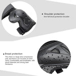 GHOST RACING Motorcycle Protective Gear Children Safety Riding Sport Vest + Knee Pads + Elbow Pads Protective Suit
