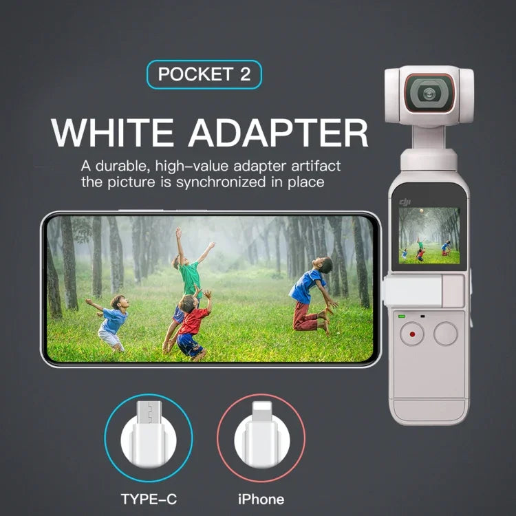 RCSTQ Smartphone Adapter for DJI OSMO Pocket 1/2, 8 Pin