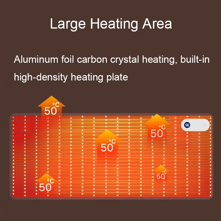 Intelligent Digital Display Timing Heating Mouse Pad Office Desktop Electric Heating Mat, CN Plug, Rabbit 80x33cm, Black 80x33cm, Grey 60x36cm