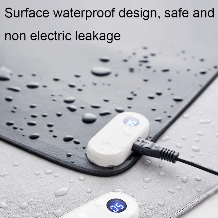 Intelligent Digital Display Timing Heating Mouse Pad Office Desktop Electric Heating Mat, CN Plug, Rabbit 80x33cm, Black 80x33cm, Green 60x36cm, Grey 60x36cm