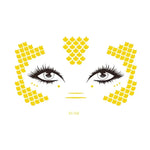20 PCS Waterproof Bronzing Face Tattoo Stickers Party Masquerade Face Stickers, VS-011, VS-012, VS-013, VS-014, VS-015, VS-016, VS-017, VS-018, VS-019, VS-022, VS-023, VS-024, VS-025, VS-027, VS-028, VS-029, VS-030, VS-031, VS-032, VS-033
