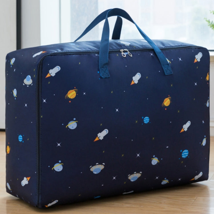Oxford Cloth Quilt Moisture-Proof & Waterproof Storage Bag Zipper Portable Moving Luggage Bag, 70x50x30cm