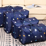 Oxford Cloth Quilt Moisture-Proof & Waterproof Storage Bag Zipper Portable Moving Luggage Bag, 70x50x30cm