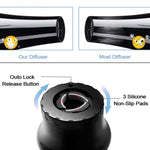 Universal Hair Diffuser Adaptable For Blow Dryers with Rotatable Design Curly Hair Large Wind Hood, White, Black