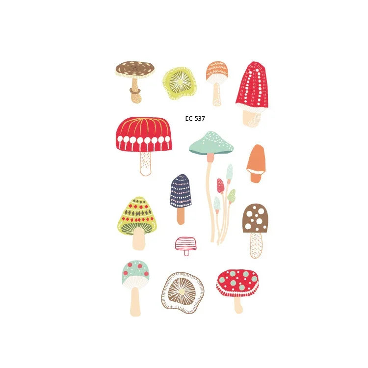 20 PCS Waterproof Painted Fruits Vegetables Plants Children Tattoo Stickers, EC-531, EC-532, EC-533, EC-534, EC-535, EC-536, EC-537, EC-538, EC-539, EC-540, EC-541, EC-542, EC-543, EC-544, EC-545, EC-546, EC-547, EC-548, EC-549, EC-550, EC-551, EC-552 ...