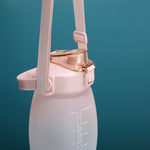 Portable Large Belly Water Cup High Temperature & Drop Resistant Straw Cup, 1.1L