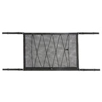 Car Ceiling Storage Net Bag Draw Rope Double-Layer Zipper Car Storage Net Pocket, 80x55cm