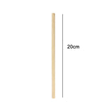 10 PCS Juice Coffee Pearl Milk Tea Natural Degradable Bamboo Straw, Style:, 20cm Flat, 20cm Oblique