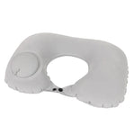 Travel Inflatable Press U-Shaped Neck Guard Pillow, Flocked U009-01（Peacock Green ）, Flocked U009-03（Light Gray）, Flocked U009-04（Medium Blue）, Flocked U009-02（Rose Red）, Flocked U009-05（Dark Blue）, Flocked U009-060（Sky Blue）, Flocked U009-070（Orange）