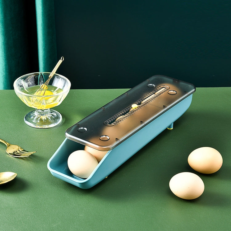 Automatically Fill The Egg Storage Box Refrigerator Fresh-Keeping Box, 1 Layers Green, 1 Layers  Blue, 1 Layers Pink