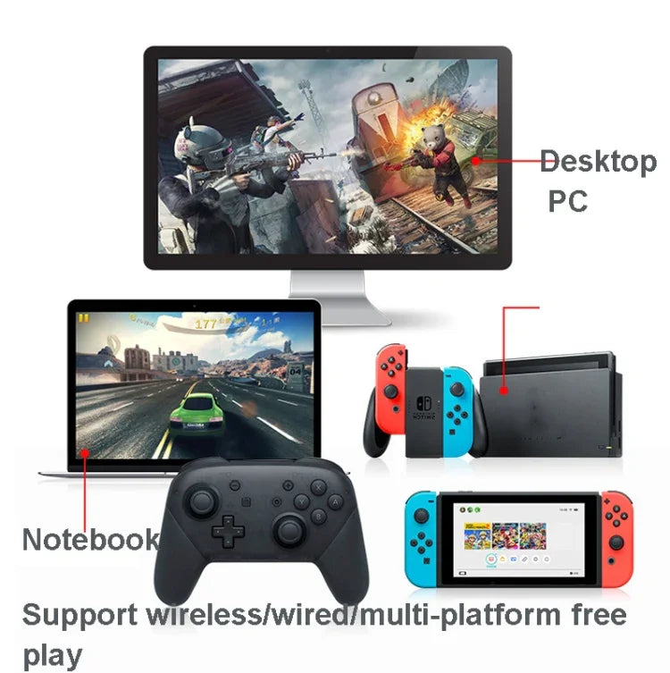 L-0326 Wireless Gamepad For Switch Pro,Style:, Black, Green Pink, Black - Full Function + NFC + Wake-up (1: 1), Green Pink - Full Function + NFC + Wake-up (1: 1), Black - Full Function HD Edition, Green - Full Function HD Edition