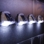 8 LED Outdoor Solar Courtyard Waterproof Wall Light, White Light, Warm Light