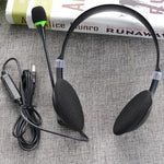 USB440 Universal USB Computer Cable Head Wearable Electricity Music Voice Headphones