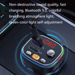 USB Car Bluetooth MP3 Music Player With Colorful Lights, C20
