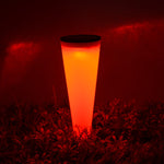 N231 Circular Cone Solar Wall Lamp Outdoor Garden Landscape Light, Style:, String Lights, Colorful Light