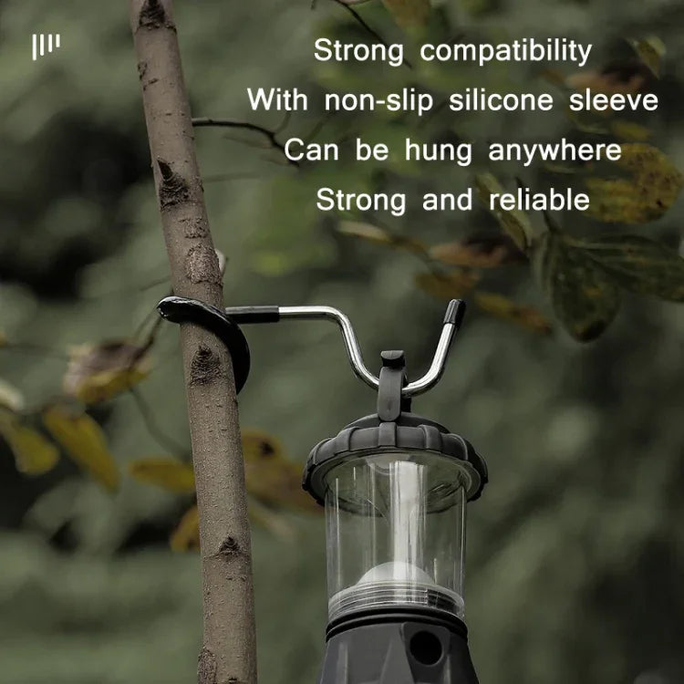 3 PCS Outdoor Camping Antiskid S-Shaped Hook for Light Pole