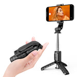 Mini Selfie Stick Integrated Multifunctional Bluetooth Selfie, Specification:, Q10S 70cm With Fill Light, Q11 74CM Without Fill Light, Q10 68CM Without Fill Light